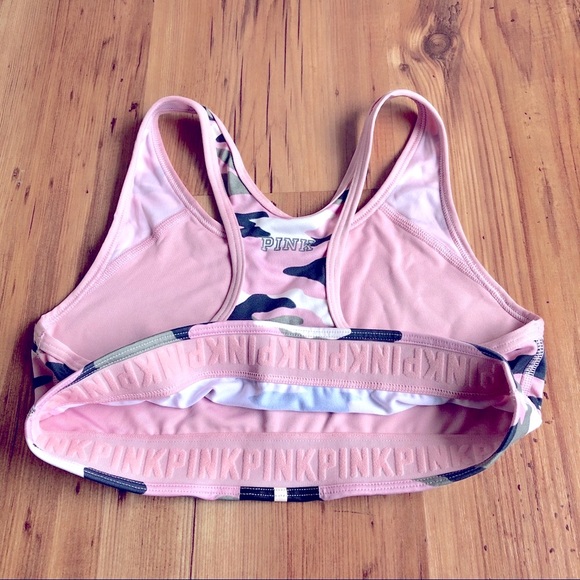 Victoria Secret PINK Camo Sports Bra Small - Picture 3 of 13